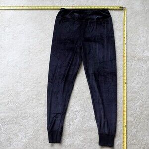Wander by Hottotties Black Velour Women's Sleep Lounge Pants Size L